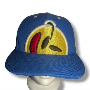 New Era 9FIFTY YUMS Smiley Face Logo FITTED Hat Blue / Yellow 7-5/8" Soulja Boy